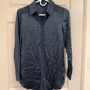 Worth Blue Button Down Shirt Casual Top